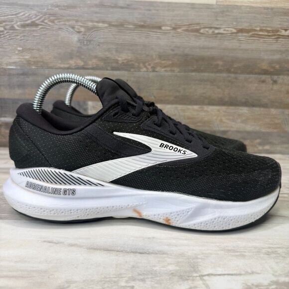 Brooks Shoes - Brooks Adrenaline GTS 24 Women's Size 7.5 D Wide Black Running Shoes Sneakers